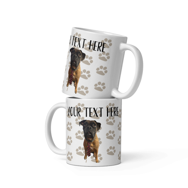 Customizable Pawprint Mug