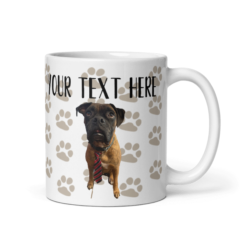 Customizable Pawprint Mug