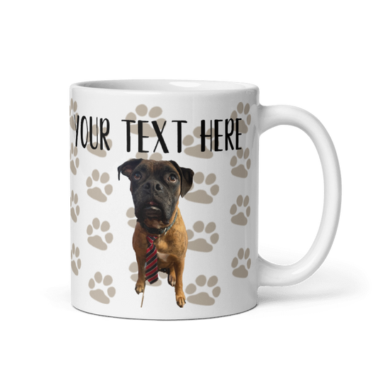 Customizable Pawprint Mug