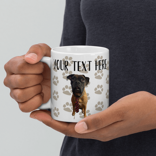 Customizable Pawprint Mug